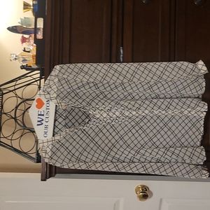 Black and White striped blouse